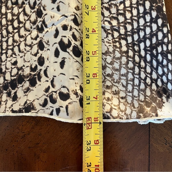 Blu Moon Snake Skin Mini Dress 100% Silk Size 1 - Picture 10 of 10